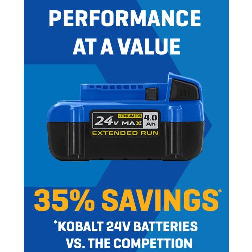 Kobalt 24-V Lithium Battery (6 Ah)