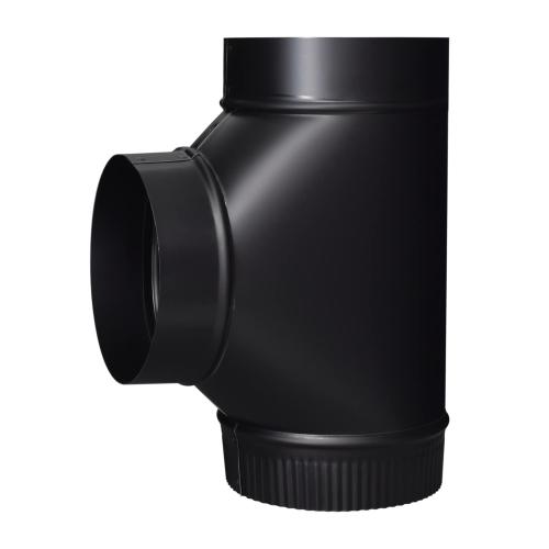 IMPERIAL 6-in x 6-in Black Steel Stove Pipe Tee