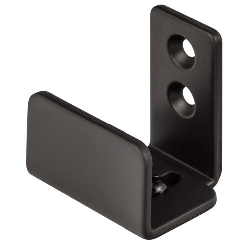 Sure-Loc Hardware Matte Flat Black Indoor Single Floor Guide