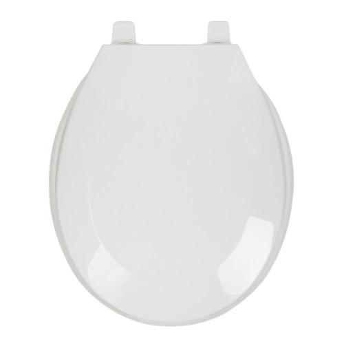 Project Source Plastic White Round Toilet Seat