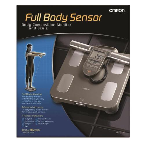 Omron 330-lb Digital Black Bathroom Scale with Body Fat Indicator