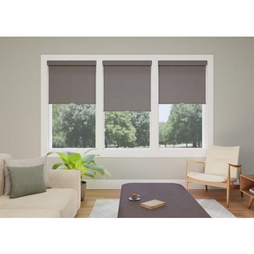 allen   roth 30-in x 72-in Gray Room Darkening Cordless Roller Shade