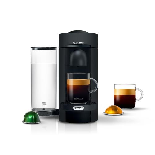 Nespresso VertuoPlus Espresso Machine with Drip Tray (Black Matte)
