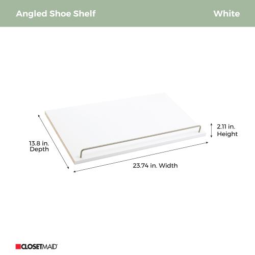 ClosetMaid BrightWood 25-in x 2.11-in x 13.8-in Shoe Storage (little Damaged; see the pictures)
