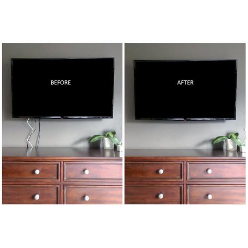 Legrand On-Q 4-27/64-in x 10-in PVC White Flat Screen Tv Kit