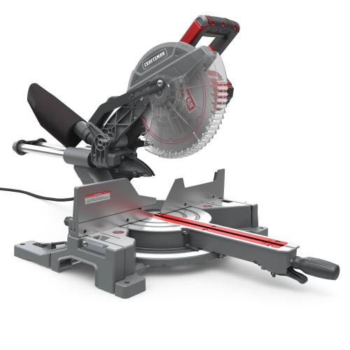 CRAFTSMAN 10-in 15-Amp Single Bevel Sliding Corded Miter Saw