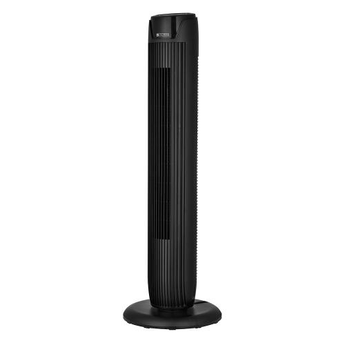 Utilitech 36-in 120 -Volt 3 -Speed Indoor BLACK/MATTE Oscillating Tower Fan with Remote