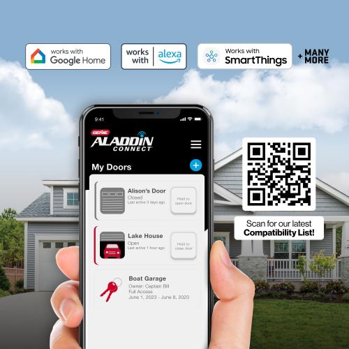 Genie 3/4 HPc Connect Smart Belt Drive Garage Door Opener Wi-fi Compatibility