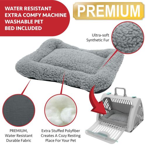 Kitty City 1.27-in x 1.54-in x 1.21-in Gray Collapsible Plastic Small Dog/Cat Sling