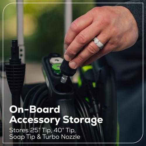 Greenworks 1900-PSI 1.2-GPM Cold Water Electric Pressure washer with 4 Spray Tips and Surface Cleaner