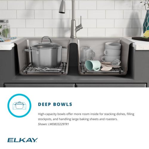 Elkay Greenwood Dual-mount 33-in x 22-in Satin Stainless Steel Single Bowl 1-Hole Kitchen Sink