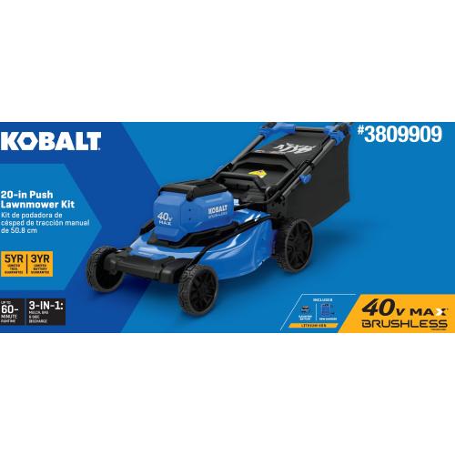 Kobalt Gen4 40-volt 20-in Cordless Push Lawn Mower 6 Ah (1-Battery and Charger Included)