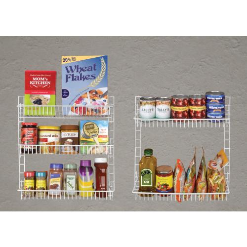 Smart Design 17-in W x 58.5-in H x 7-in D 5-Tier Hook-on White Stainless Steel Door Organizer