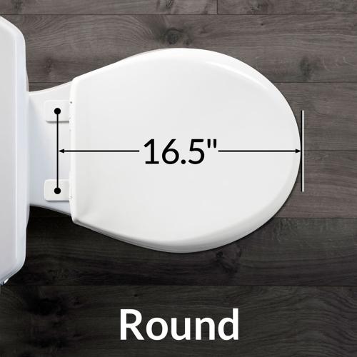 Bemis Easy Clean Wood Biscuit Round Toilet Seat