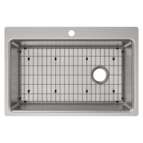 Elkay Greenwood Dual-mount 33-in x 22-in Satin Stainless Steel Single Bowl 1-Hole Kitchen Sink