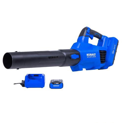 Kobalt Gen4 40-volt 520-CFM 120-MPH Battery Handheld Leaf Blower 4 Ah (Battery and Charger Included)