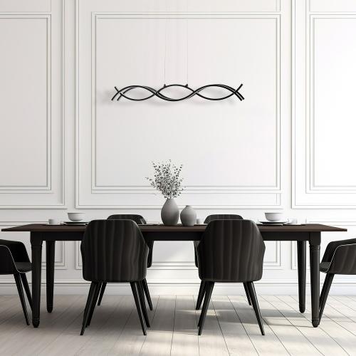 Origin 21 Irvington 2-Light Black Modern/Contemporary Led Chandelier