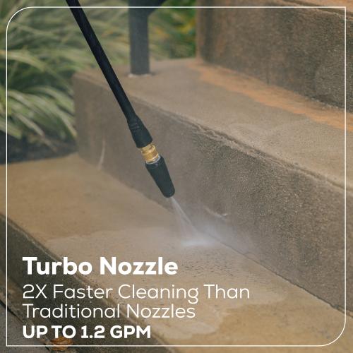 Greenworks 1900-PSI 1.2-GPM Cold Water Electric Pressure washer with 4 Spray Tips and Surface Cleaner