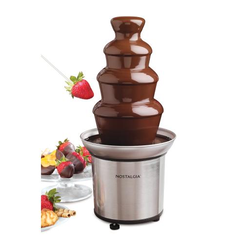 Nostalgia 2-pound Stainless Steel Chocolate Fondue Fountain