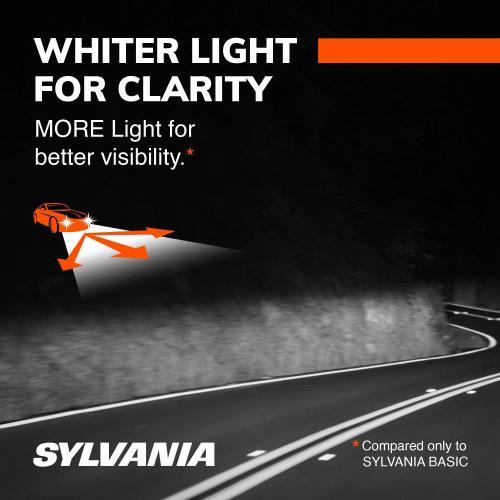 SYLVANIA  9005 ULTRA Halogen Forward Lighting Bulbs, White Light, 2 Pack - Brightest Headlight for Added Clarity