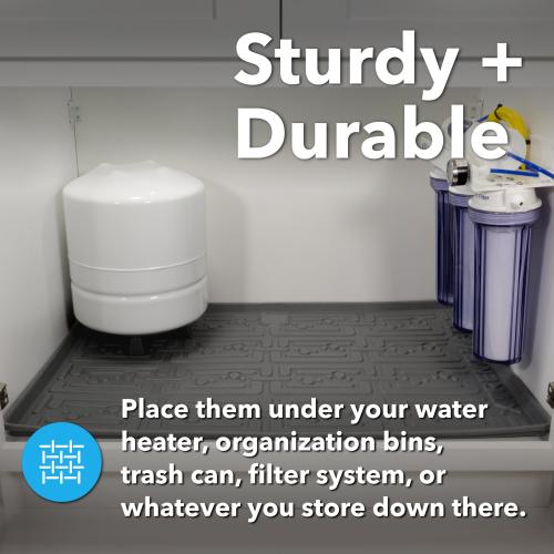 Xtreme Mats Kitchen 22-in x 34-in Beige Undersink Drip Tray Fits Cabinet Size 34-in x 22-in