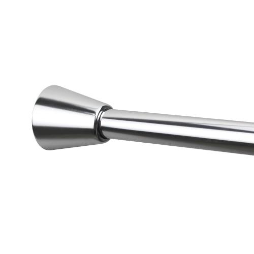 allen   roth 42-in to 72-in Chrome Tension Single Straight Adjustable Shower Curtain Rod