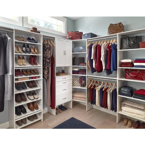 ClosetMaid BrightWood 25-in x 2.11-in x 13.8-in Shoe Storage (little Damaged; see the pictures)