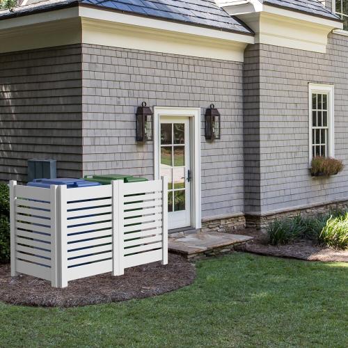 Freedom 36-in W x 48-in H White Vinyl Outdoor Privacy Screen