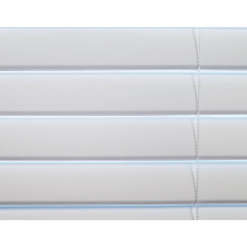 Project Source Premium 2-in Slat Width 27-in x 64-in Cordless White Vinyl Room Darkening Horizontal Blinds