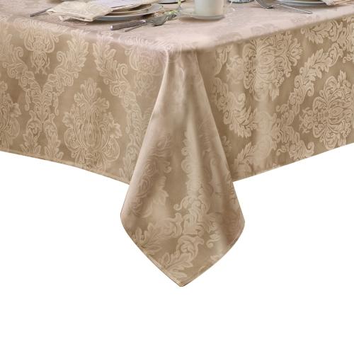Elrene Home Fashions Barcelona Jacquard Damask 60x144 Indoor Beige (Ecru) Table Cover for 8-ft rectangle