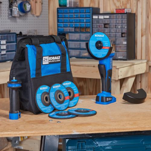 Kobalt 5-in 24-volt Paddle Switch Brushless Cordless Angle Grinder (Battery and Charger Not Included)