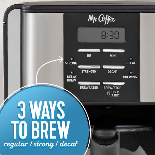 Mr. Coffee 12-Cup Programmable Pour Over Coffee Maker with Automatic Shut-off (Black)