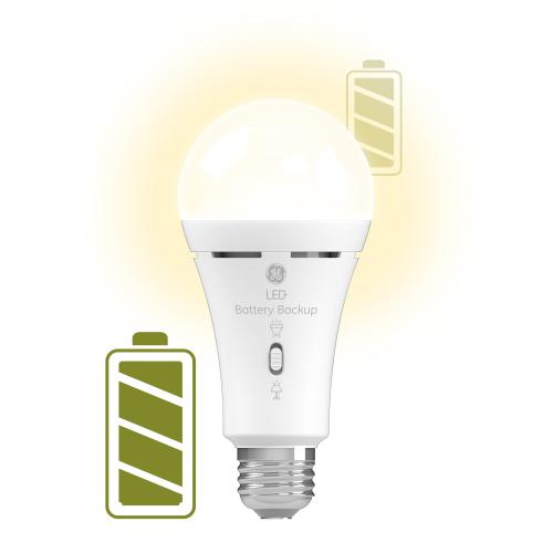 GE LED  Battery 60-Watt EQ A21 Soft White Medium Base (e-26) LED General Purpose Light Bulb