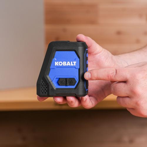 Kobalt 100-ft Self-Leveling Indoor/Outdoor Cross Beam Cross-line Laser Level (Accessories Included)