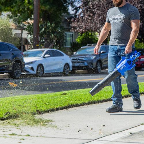 Kobalt 40-volt 600-CFM 130-MPH Battery Handheld Leaf Blower 4 Ah Battery Included Charger Included  (NO TEST)