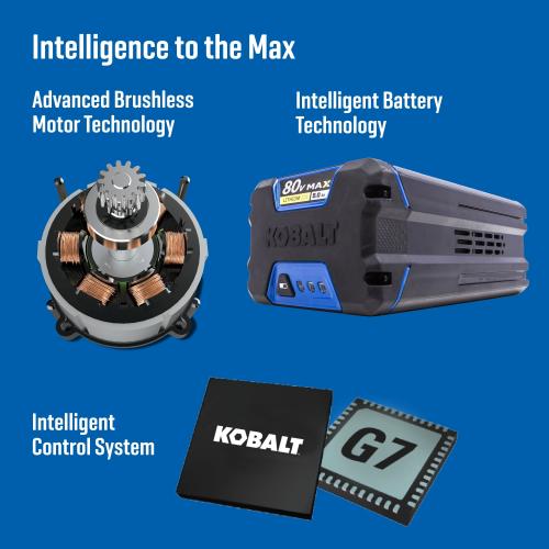 Kobalt 80-volt 16-in Straight Shaft Battery String Trimmer 2.5 Ah (Battery Included) (Charger Included) - missing 1 battery