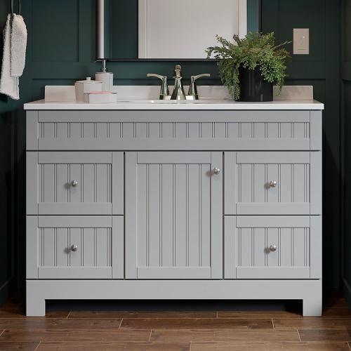 Style Selections Ellenbee 48-in Gray Single Sink Bathroom Vanity  ,SINK  IIT IS  NOT INCLUDE