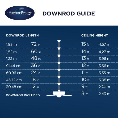Harbor Breeze Vue 44-in Brushed Nickel with Driftwood/Cocoa Blades LED Indoor Ceiling Fan with Light (3-Blade) (Broken)