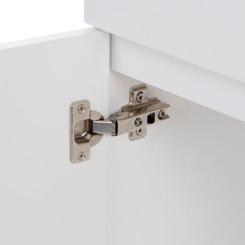 Project Source 24-in White Single Sink Bathroom Vanity with White Cultured Marble Top