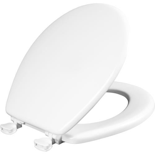 Mayfair by Bemis Westport Wood White Round Toilet Seat