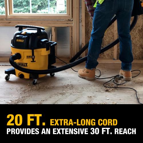 DEWALT Stealthsonic Quiet 12-Gallon 5.5-HP Corded Wet/Dry Shop Vacuum with Accessories Included