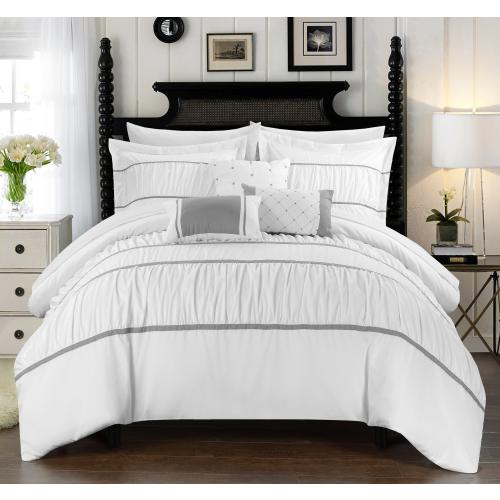 Chic Home Design Clayton 10-Piece Beige Queen Comforter Set