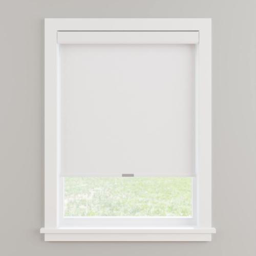 allen   roth 23-in x 72-in White Room Darkening Cordless Roller Shade
