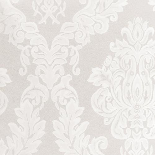 Elrene Home Fashions Barcelona Jacquard Damask 60x84 Indoor White Table Cover for 6-ft rectangle