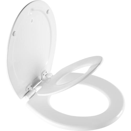 Mayfair by Bemis NextStep2 Wood White Round Soft Close Toilet Seat (Ps: missing parts)