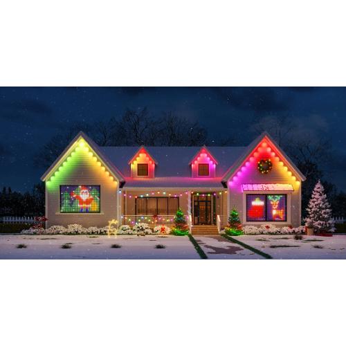 Govee 100-ft Plug-in White Indoor/Outdoor String Light with Color changing -Light LED Mini Bulbs Bluetooth Compatibility Wi-Fi Compatibility