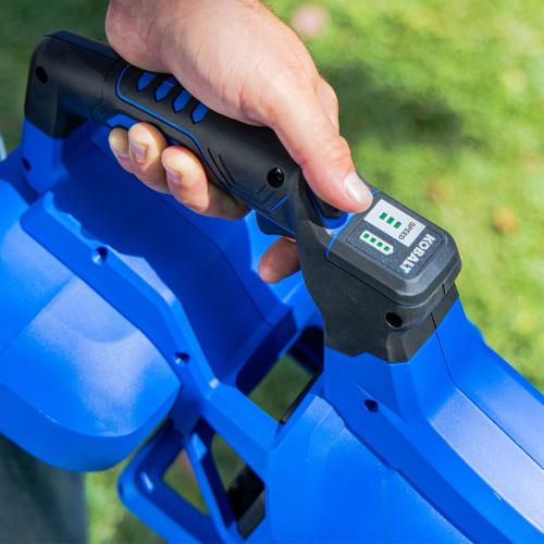 Kobalt 40-volt 600-CFM 130-MPH Battery Handheld Leaf Blower 4 Ah Battery Included Charger Included  (NO TEST)