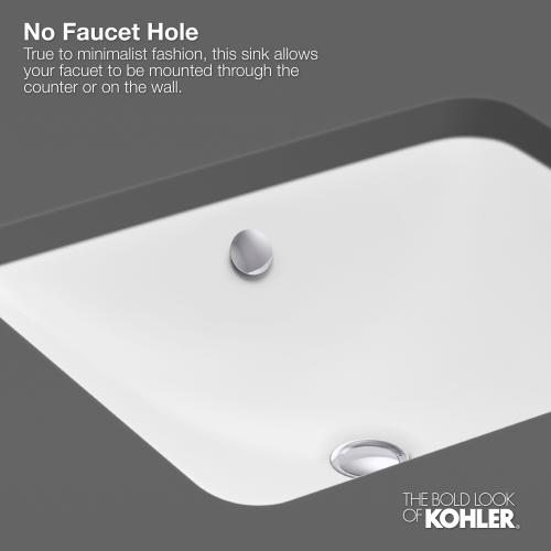 KOHLER Caxton Vitreous china Undermount Oval Traditional White Bathroom Sink ( 21.25-in x 17.25-in )