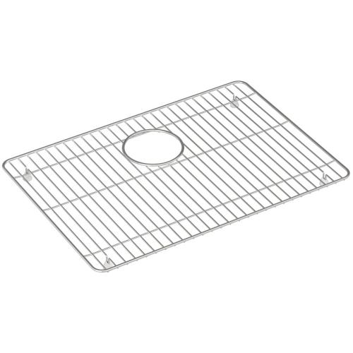 KOHLER Cairn 14-in x 20.25-in Back Center Drain Stainless Steel Sink Grid
