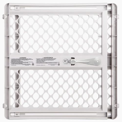 Toddleroo by North States 42-in x 26-in Pressure/Hardware Mounted Light Gray Plastic Safety Gate
